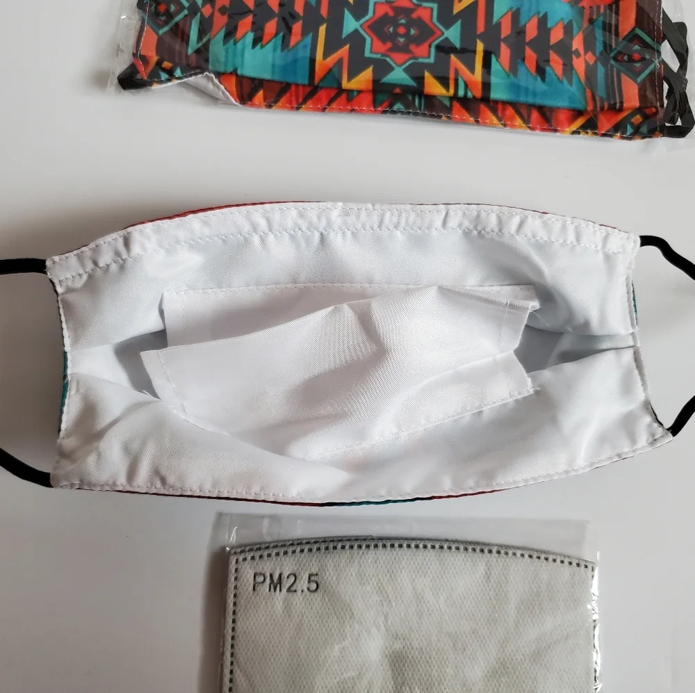 Two Tribal print masks